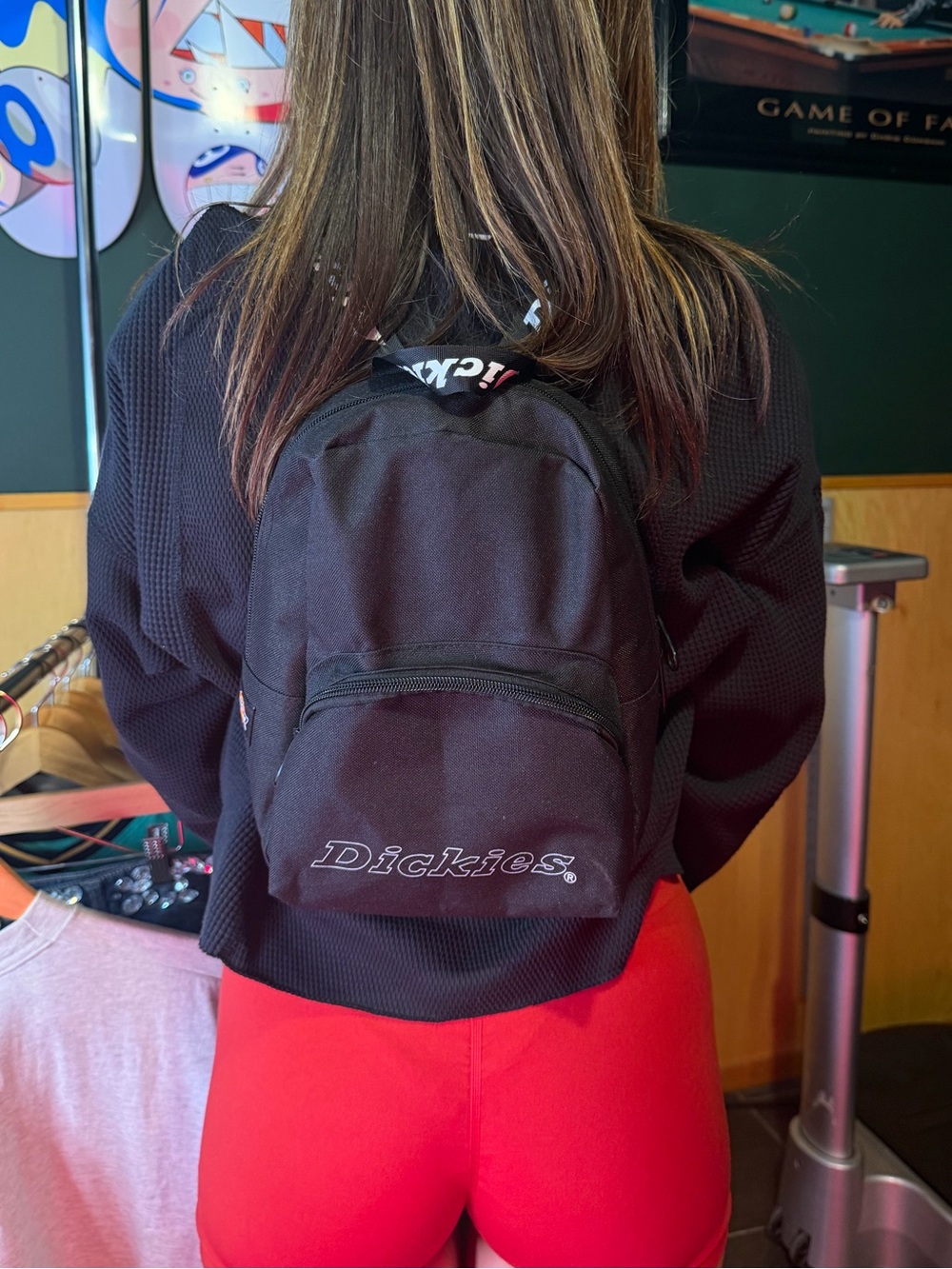 Dickies Black Compact Daypack Backpack
